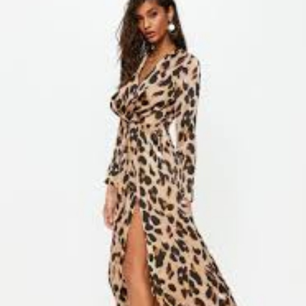 Leopard Print Maxi Dress